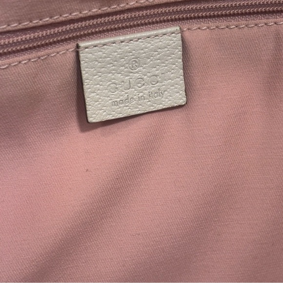 Pink & White Gucci D-Ring Abbey Tote - Picture 4 of 11